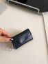 Genuine Leather Minimalist Key Case Black