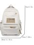 Minimalist Functional Backpack High-capacity Multi-function Zipper Adjustable-strap