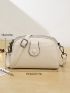 Mini Square Bag Zipper Solid Color Fashion Style