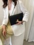 Women's Bag Fashion Retro Handbag Wrist Bag Leisure Simple Plain Envelope Bag