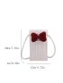 Bow Decor Flap Phone Wallet Cute