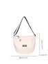 Letter Graphic Novelty Bag Large Capacity With Bag Charm