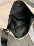 Letter Graphic Novelty Bag Large Capacity With Bag Charm