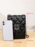 Mini Quilted Pattern Flap Square Bag Fashion Chain