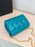 Mini Quilted Pattern Square Bag Chain Funky