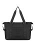 Large Duffel Bag Plain Black High-Capacity Sporty For Computer School Workout Travel