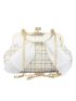Mini Dome Bag With Bow Chain Top-Handle For Party Prom Wedding