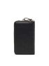 Small Phone Wallet Black Lightweight Multi-Compartment Kiss Lock Zipper Casual Plain For Daily Trip