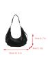 Minimalist Hobo Bag Pu Fashion