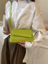 Small Flap Square Bag Embroidered Detail