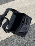 Medium Square Bag Nylon Solid Black