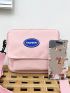 Mini Square Bag Letter Graphic Nylon