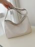Minimalist Hobo Bag White