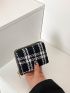 Two Tone Small Wallet Plaid