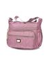 Quilted Square Bag Medium Multi-zipper Pink