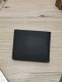 Letter Graphic Small Wallet Bifold Black