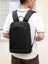 Minimalist Laptop Backpack Medium Black For Business