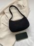 Minimalist Hobo Bag Small Black