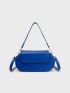 Minimalist Novelty Bag Small Flap Blue
