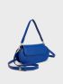 Minimalist Novelty Bag Small Flap Blue