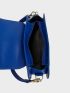 Minimalist Novelty Bag Small Flap Blue
