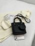 Minimalist Square Bag Small With Coin Purse Black