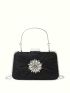 Mini Rhinestone Decor Glitter Box Bag Glamorous