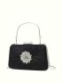 Mini Rhinestone Decor Glitter Box Bag Glamorous