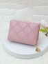 Floral Embossed Small Wallet Trifold