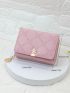 Floral Embossed Small Wallet Trifold