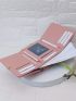 Floral Embossed Small Wallet Trifold