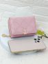 Floral Embossed Small Wallet Trifold