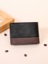 Two Tone Small Wallet Letter Graphic