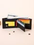 Two Tone Small Wallet Letter Graphic