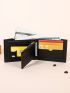 Two Tone Small Wallet Letter Graphic