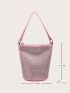 Mini Studded Decor Bucket Bag Fashion