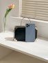 Mini Crocodile Embossed Box Bag Metal Decor Top Handle