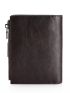 Letter Graphic Small Wallet Anti-theft Genuine Leather