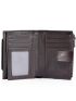 Letter Graphic Small Wallet Anti-theft Genuine Leather