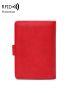 Airplane Graphic Passport Case RFID Blocking Red