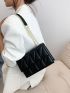 Quilted Pattern Chain Square Bag Fashion Pu
