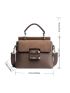 Two Tone Flap Square Bag