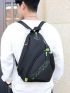 Letter Graphic Casual Daypack With Zipper Polyester Casual