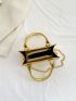 Mini Square Bag Geometric Embossed Metallic Funky