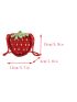 Mini Crochet Bag Strawberry Design Polyester Vacation