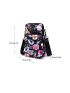 Multi-Function Mobile Phone Bag Three Zipper Pockets Coin Purse Key Case Crossbody Sports Bag