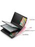 Letter Graphic Small Wallet Genuine Leather Bifold Casual