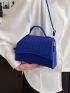 Crocodile Embossed Square Bag PU Flap