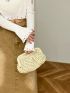 Ruched Design Straw Bag Paper For Vacation