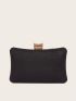 Mini Box Bag Glamorous Rhinestone Decor Ruched Detail Chain For Party